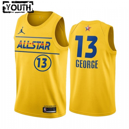 Kinder NBA LA Clippers Trikot Paul George 13 2021 All-Star Jordan Brand Gold Swingman